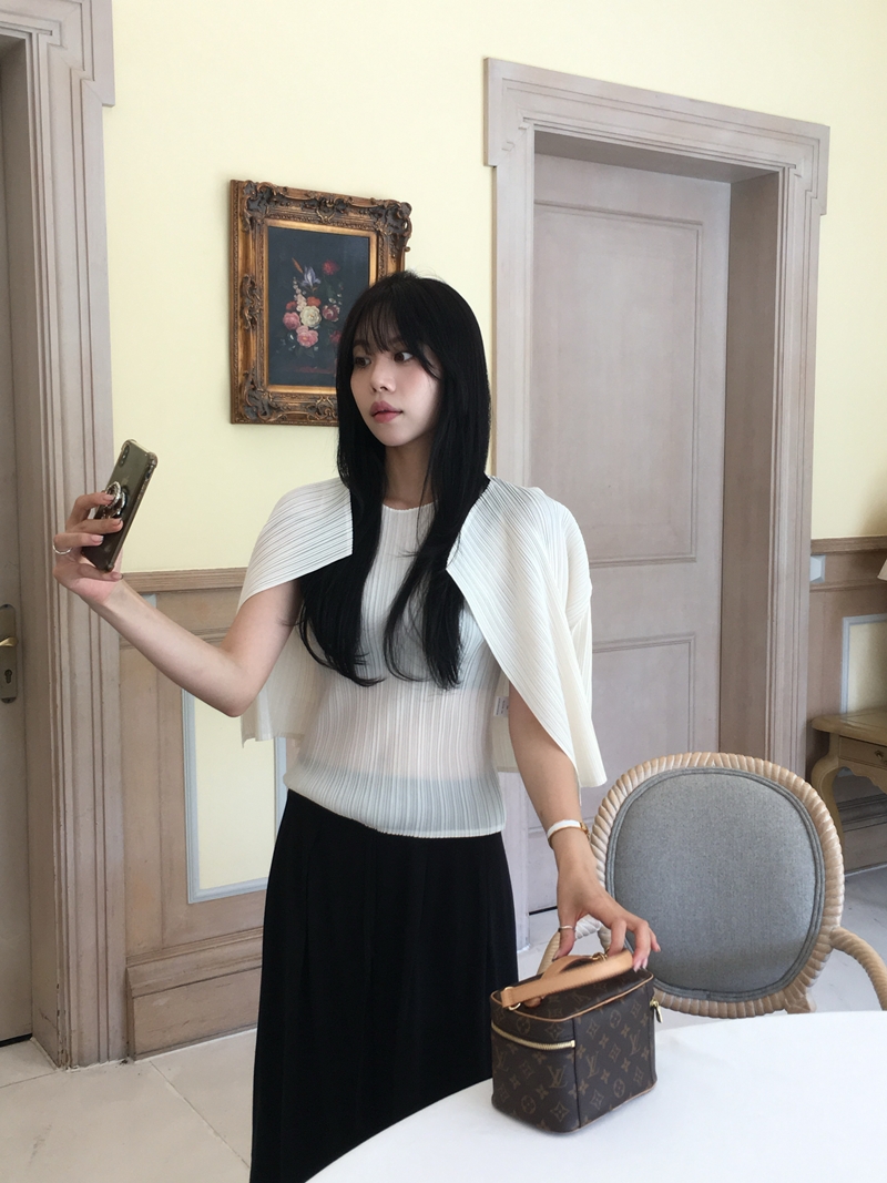 Rumie Pleats cardigan*premium (3COLOR)