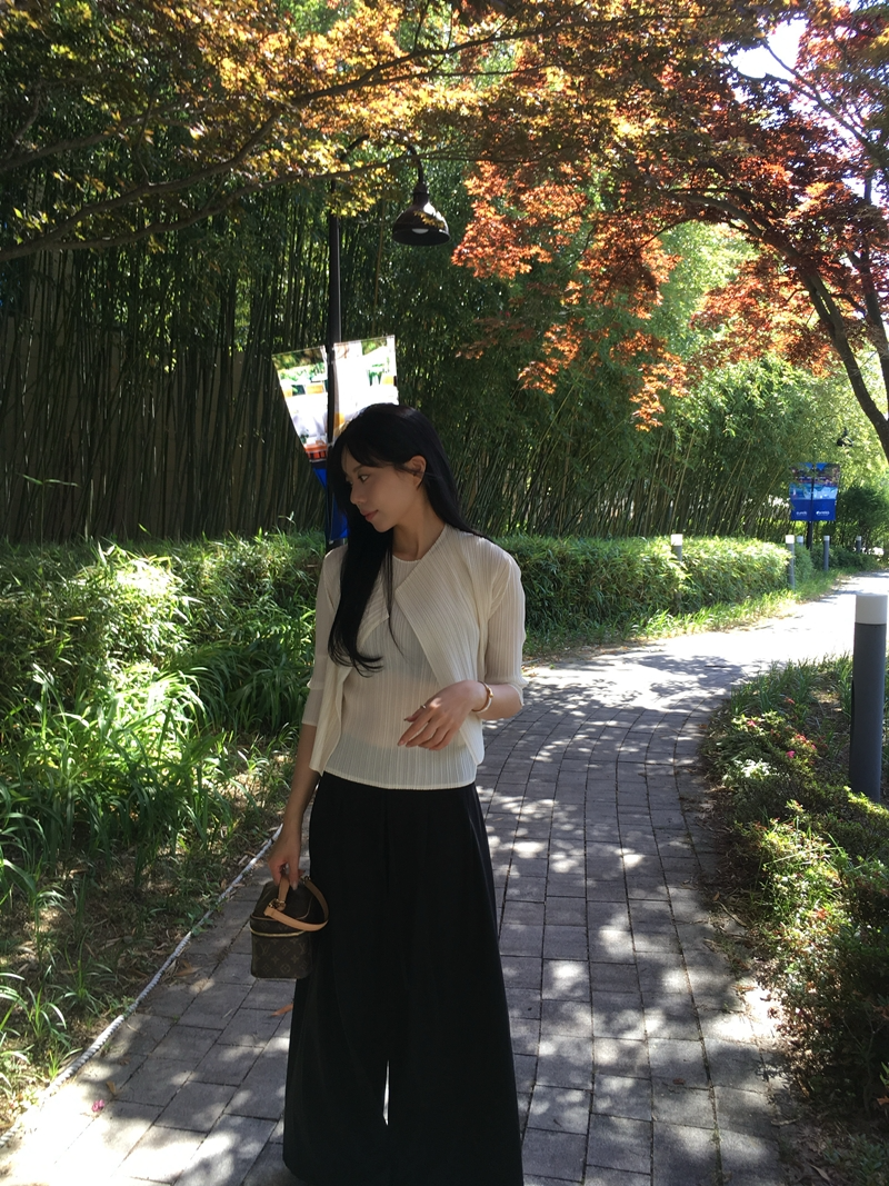 Rumie Pleats cardigan*premium (3COLOR)