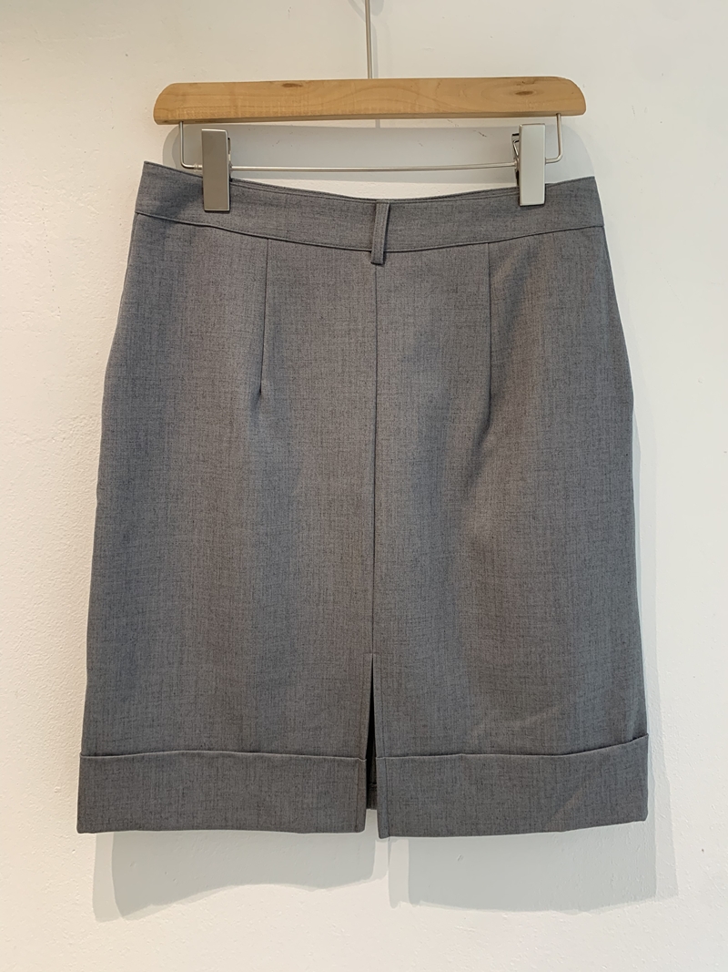 26FW WOOL CARVE H- SKIRT (2COLOR)