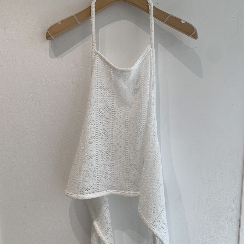 Punching Halterneck wrap Sleeveless