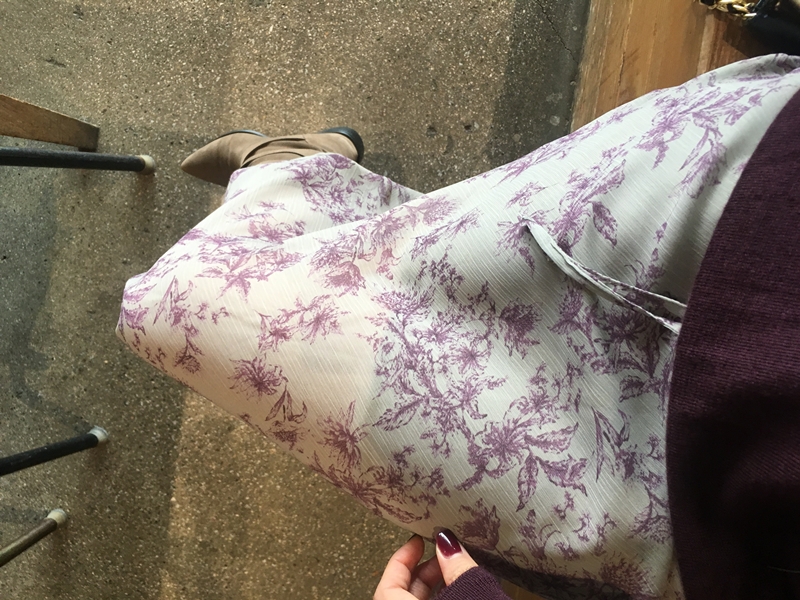 26FW FLOWER see through SK (2COLOR)