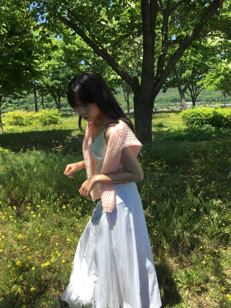 MOLD Satin lace SLEEVELESS *(2COLOR)