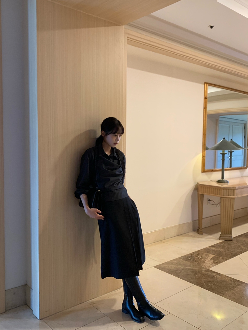 26FW Pleats MIDI SK *HQ (2COLOR)