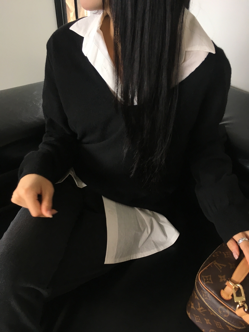 26fw Deep cashmere V-neck knit (3COLOR)