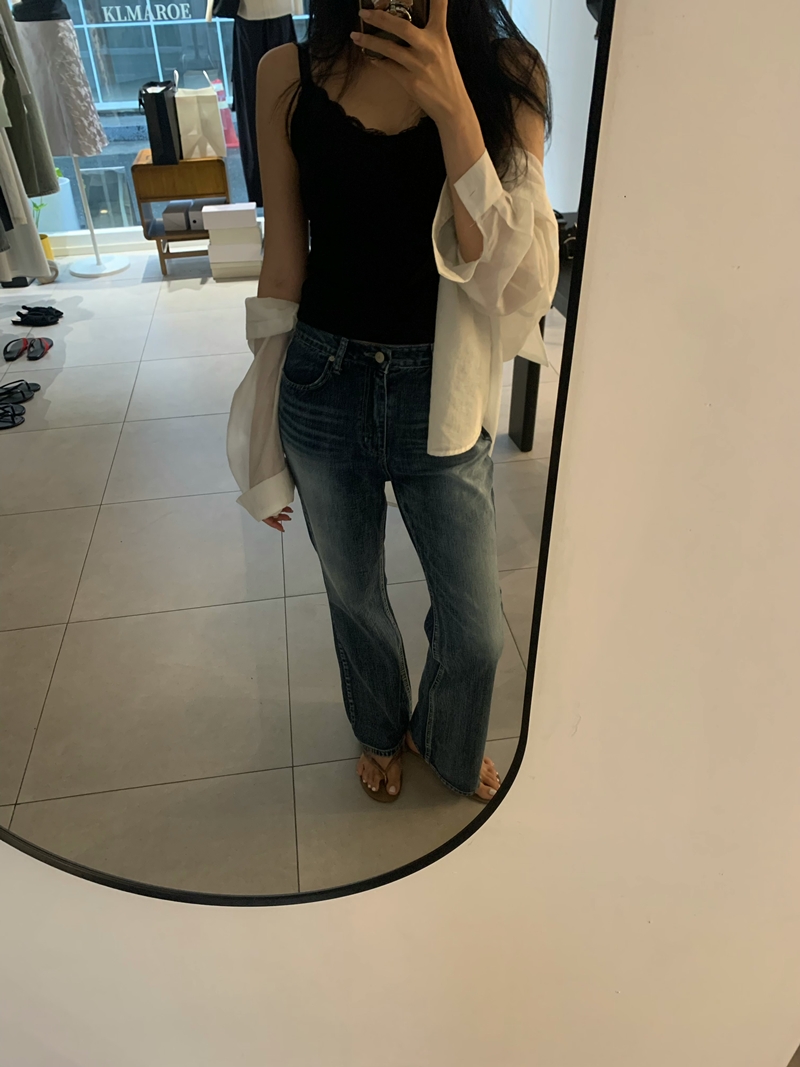WASHING Deep boots cut Denim PT
