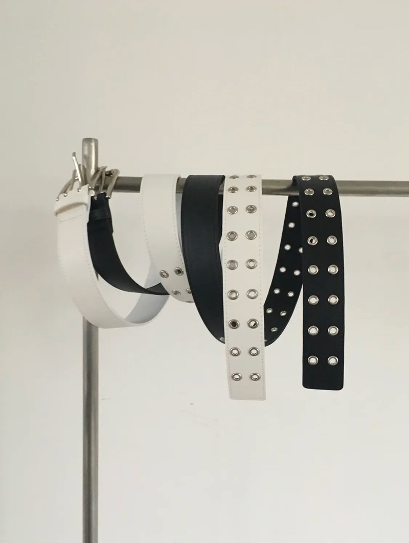 LEATHER WIDE BELT *(2COLOR)