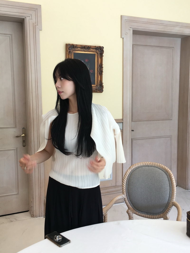 Rumie Pleats cardigan*premium (3COLOR)