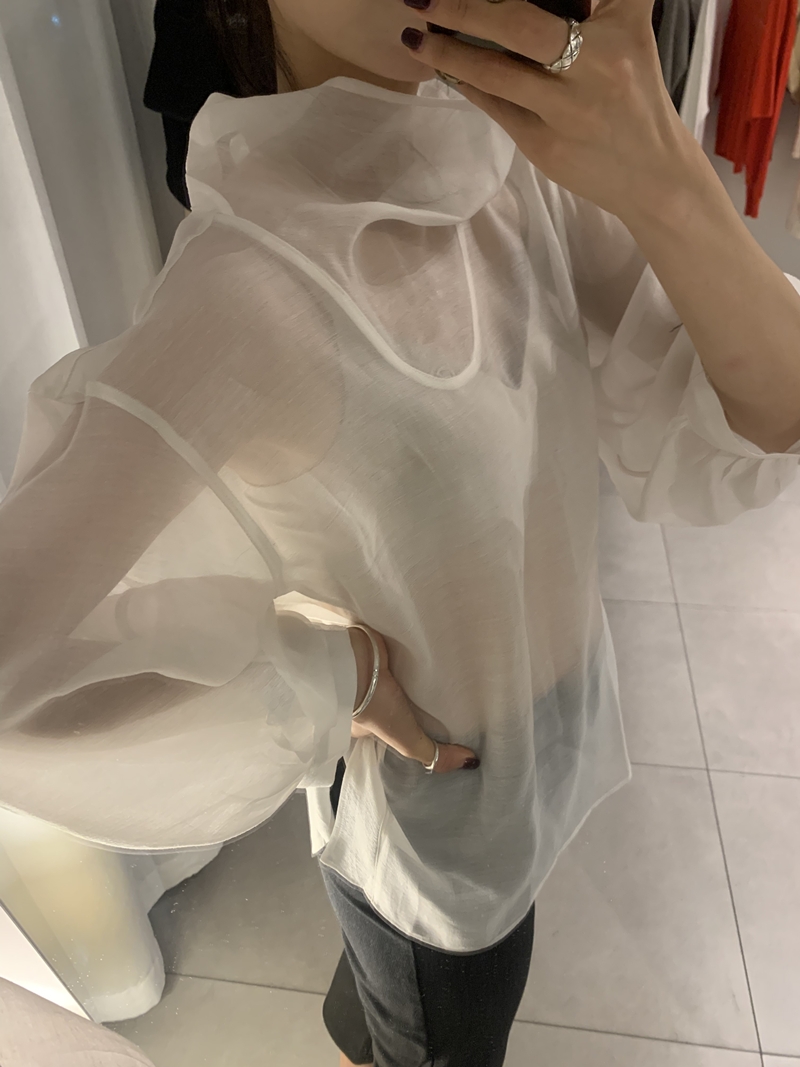 FW VARR HIGHNECK BLOUSE *premium
