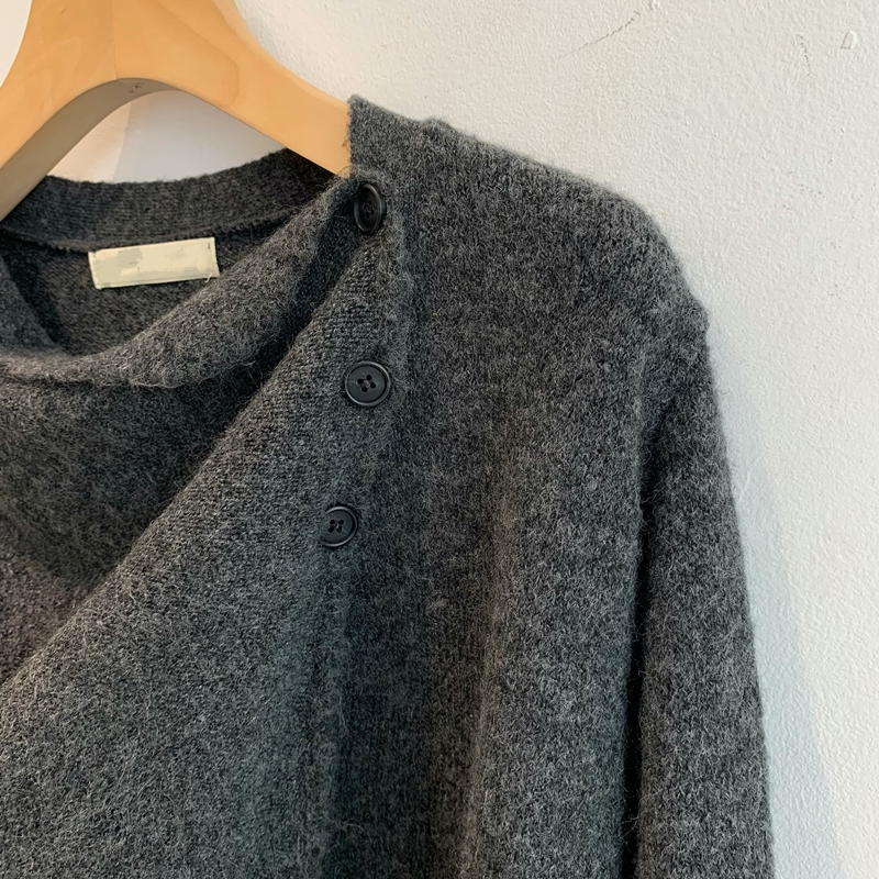 26FW Button SHAWL CARDIGAN