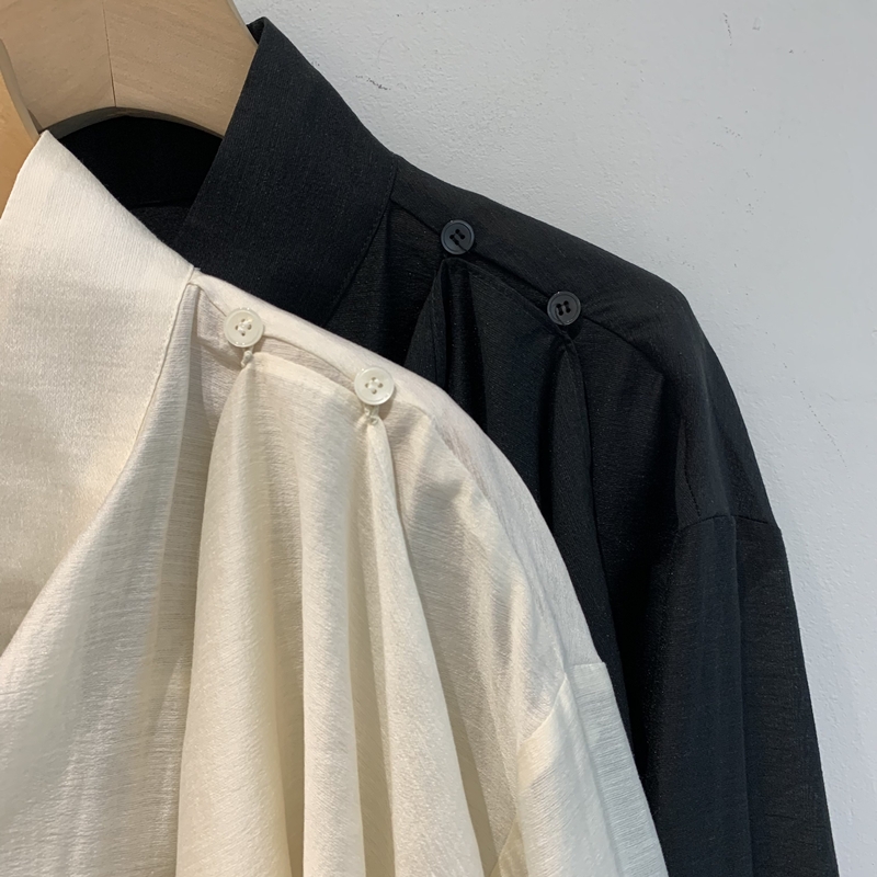 26FW Liebe SHAWL WRAP BLOUSE (3COLOR)