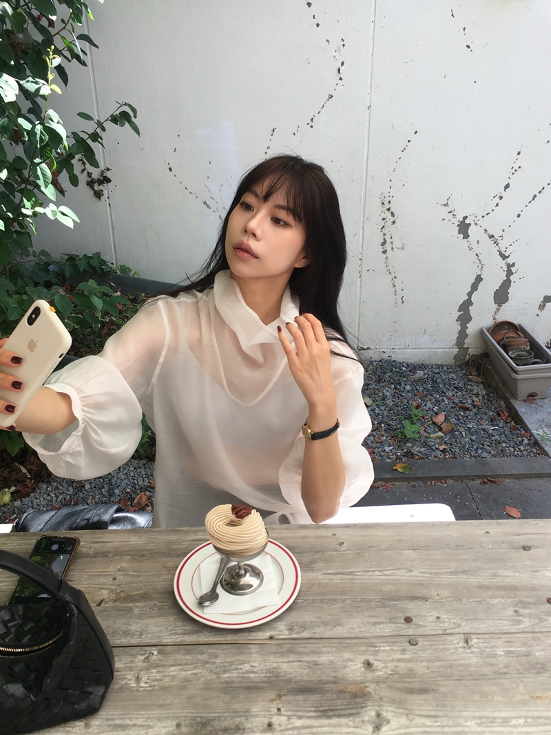 FW VARR HIGHNECK BLOUSE *premium