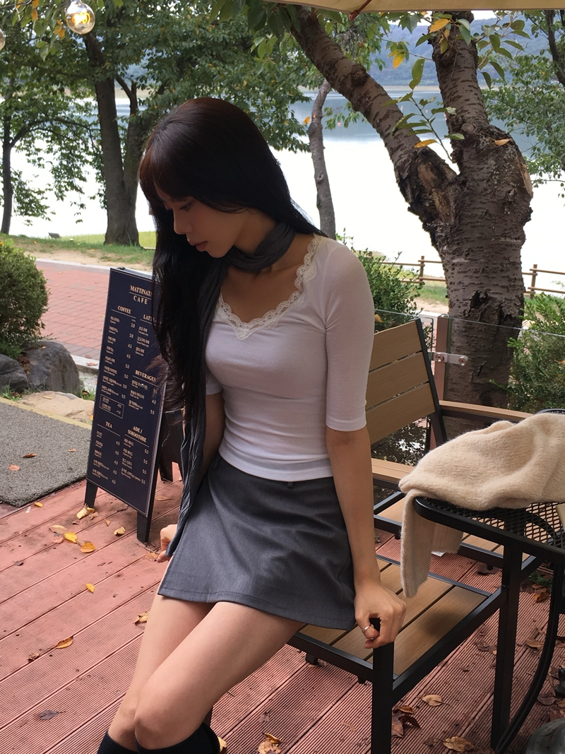 FW CITY SLIT SKIRT PT (2COLOR)