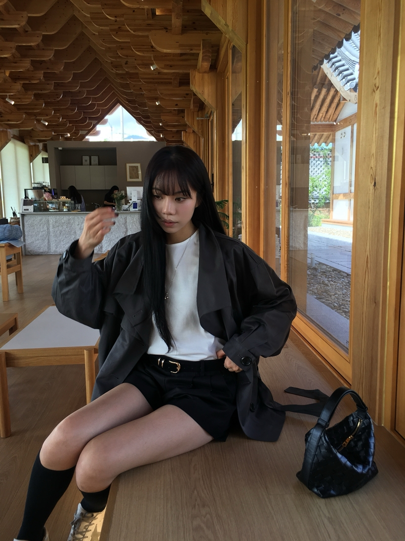 26FW OVER-FIT TRENCH COAT (CHARCOAL)