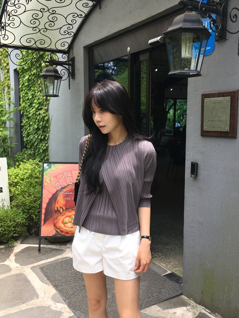 Rumie Pleats cardigan*premium (3COLOR)