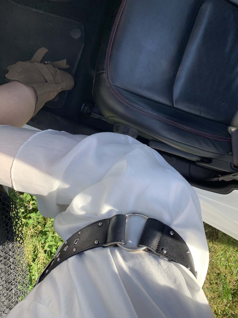 LEATHER WIDE BELT *(2COLOR)