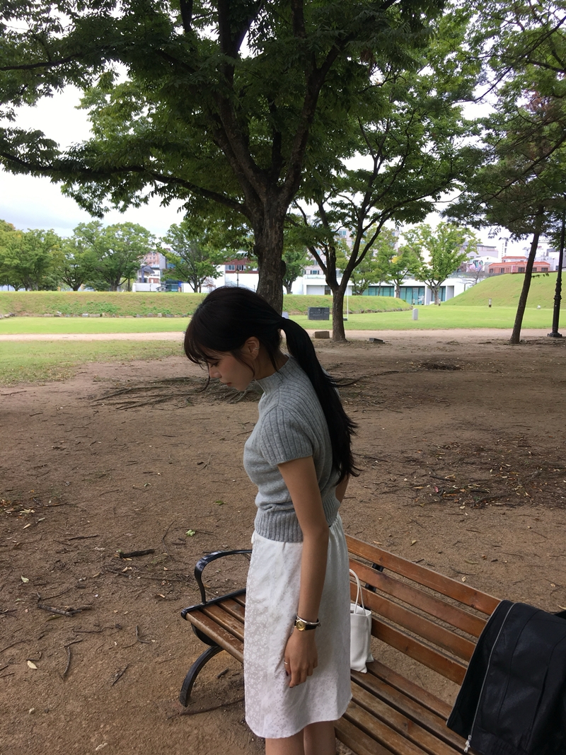 FW CASH Half sleeve Knit TOP (2COLOR)