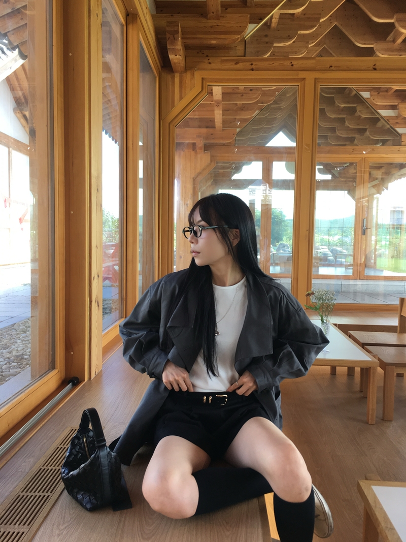 26FW OVER-FIT TRENCH COAT (CHARCOAL)