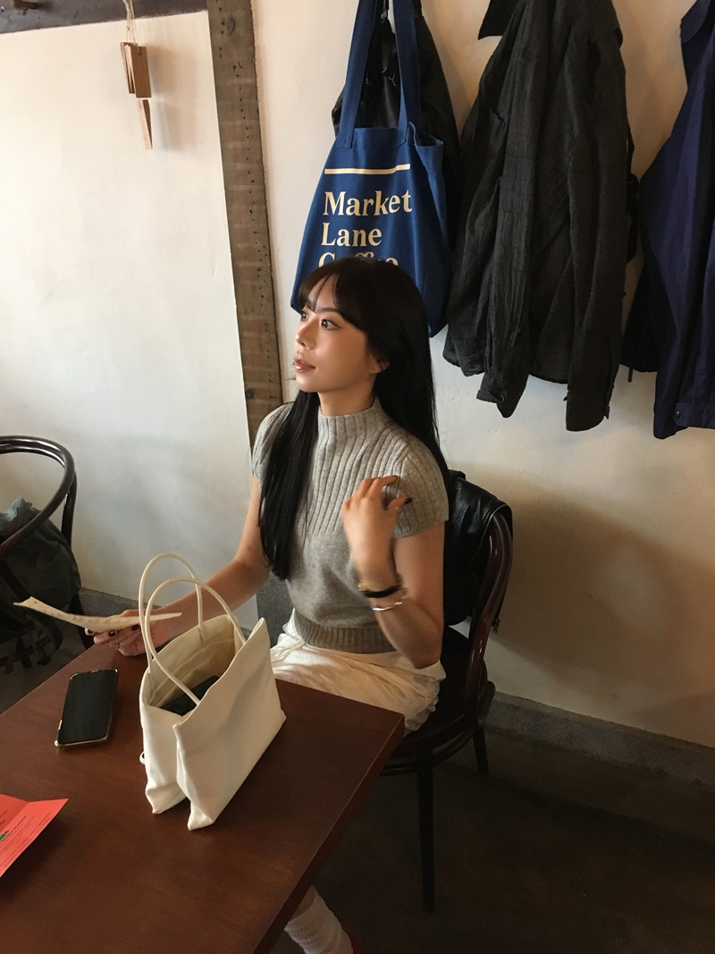 FW CASH Half sleeve Knit TOP (2COLOR)