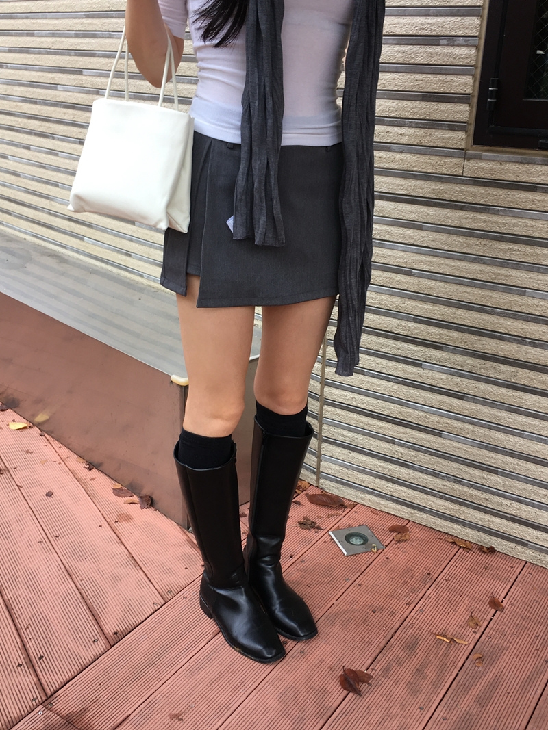 FW CITY SLIT SKIRT PT (2COLOR)