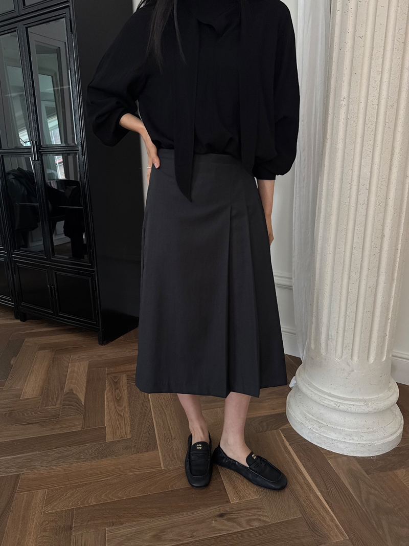 26FW Pleats MIDI SK *HQ (2COLOR)