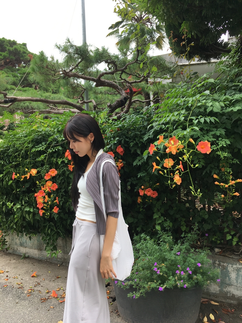 Cotton Maxi long SK (2COLOR)