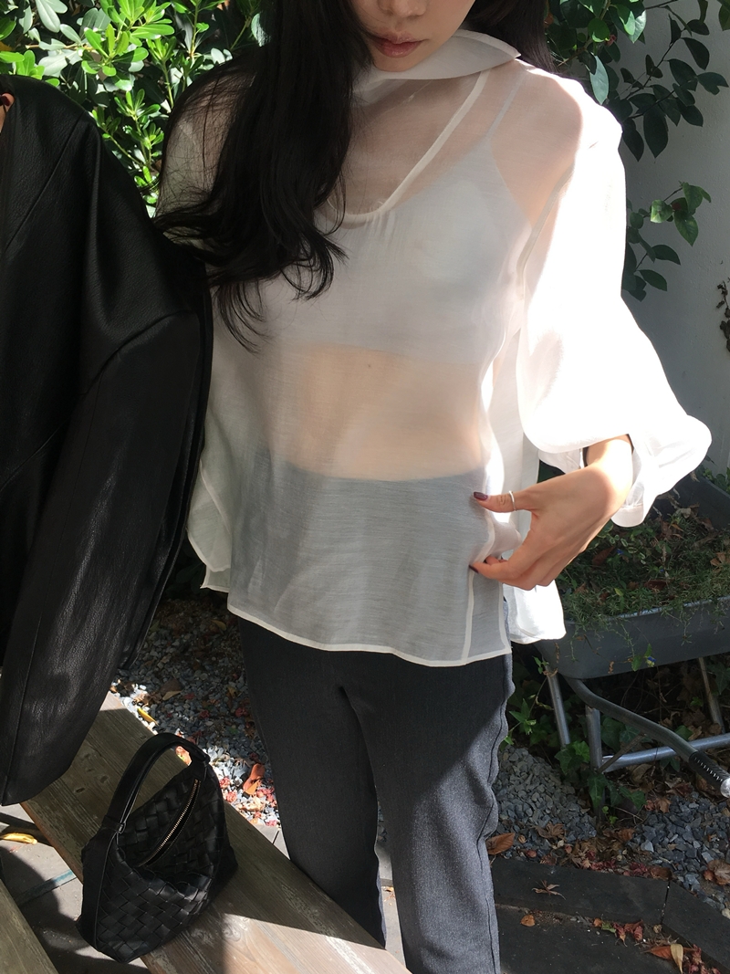 FW VARR HIGHNECK BLOUSE *premium