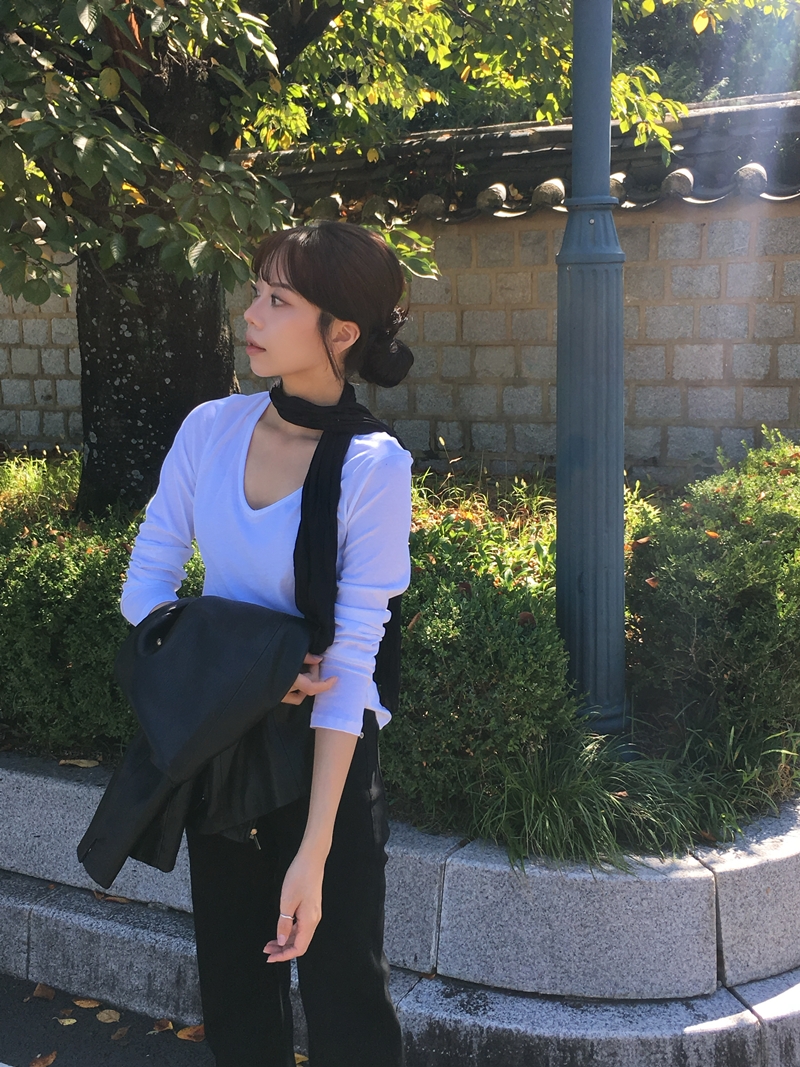 FW PLEATS MUFFLER (2COLOR)