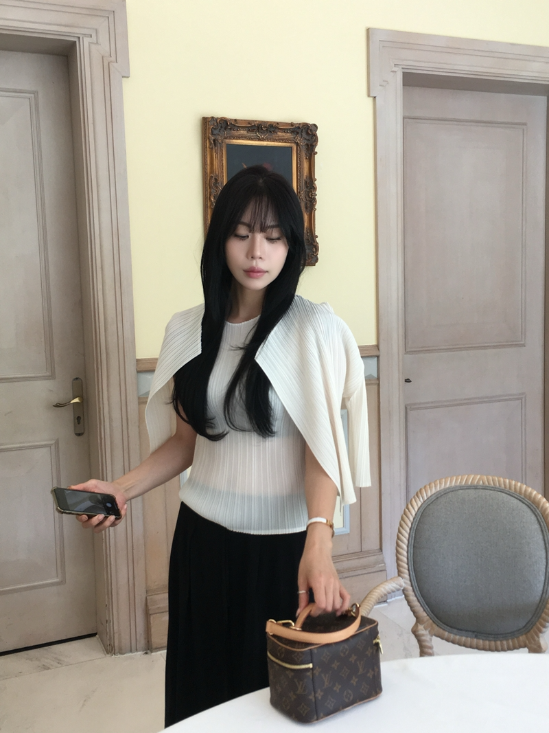Rumie Pleats cardigan*premium (3COLOR)