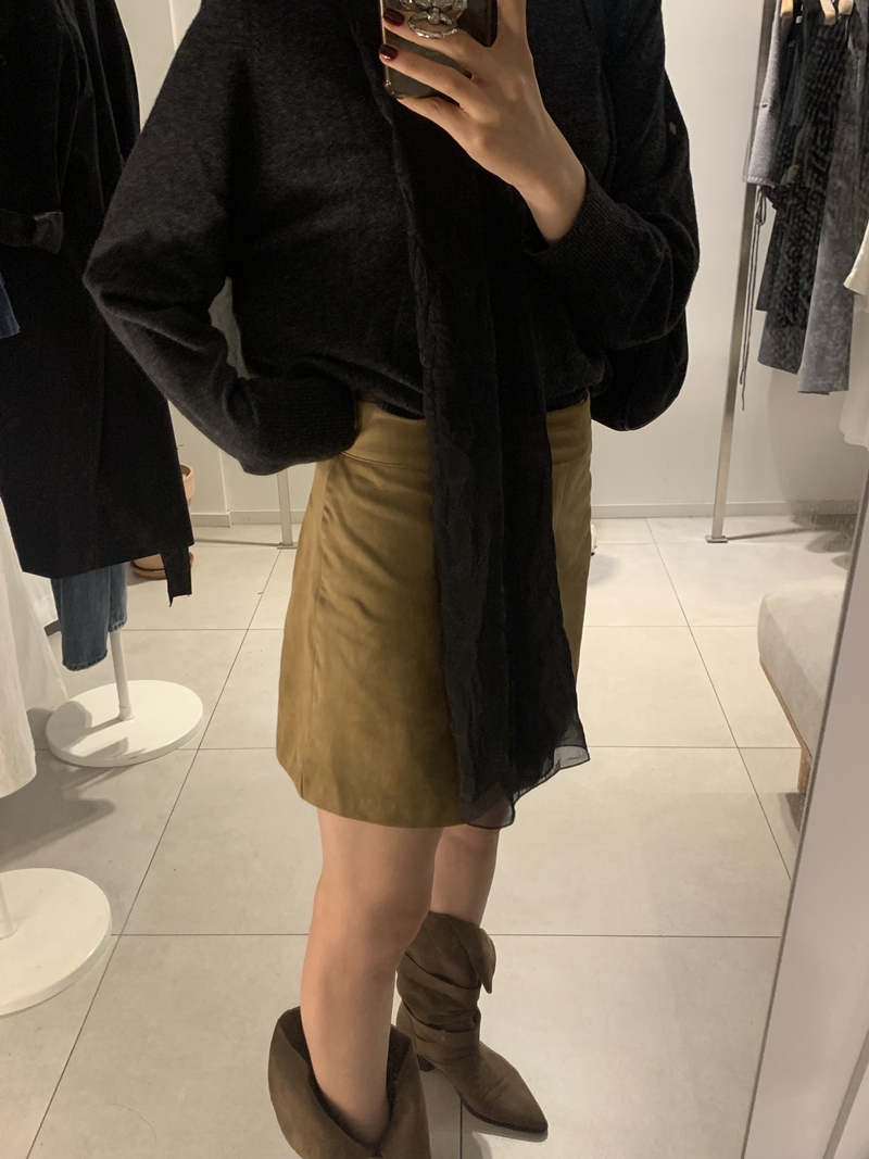 26FW SUEDE MIDI H-SK (2COLOR)