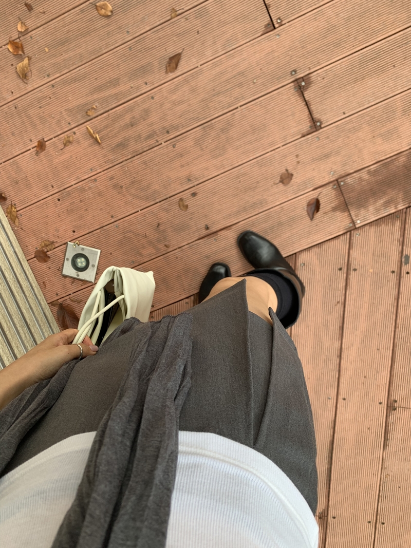 FW CITY SLIT SKIRT PT (2COLOR)