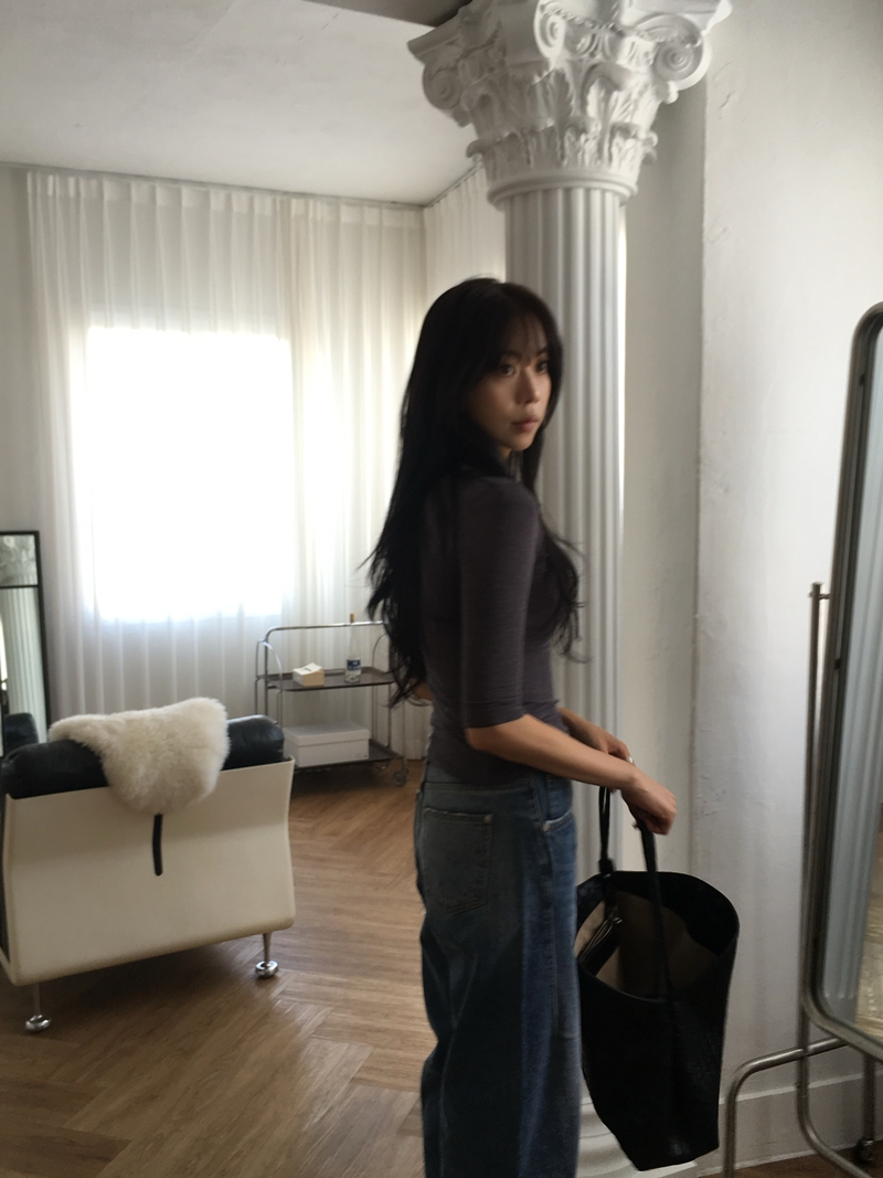 26fw Lace cotton 7부- TEE (3COLOR)