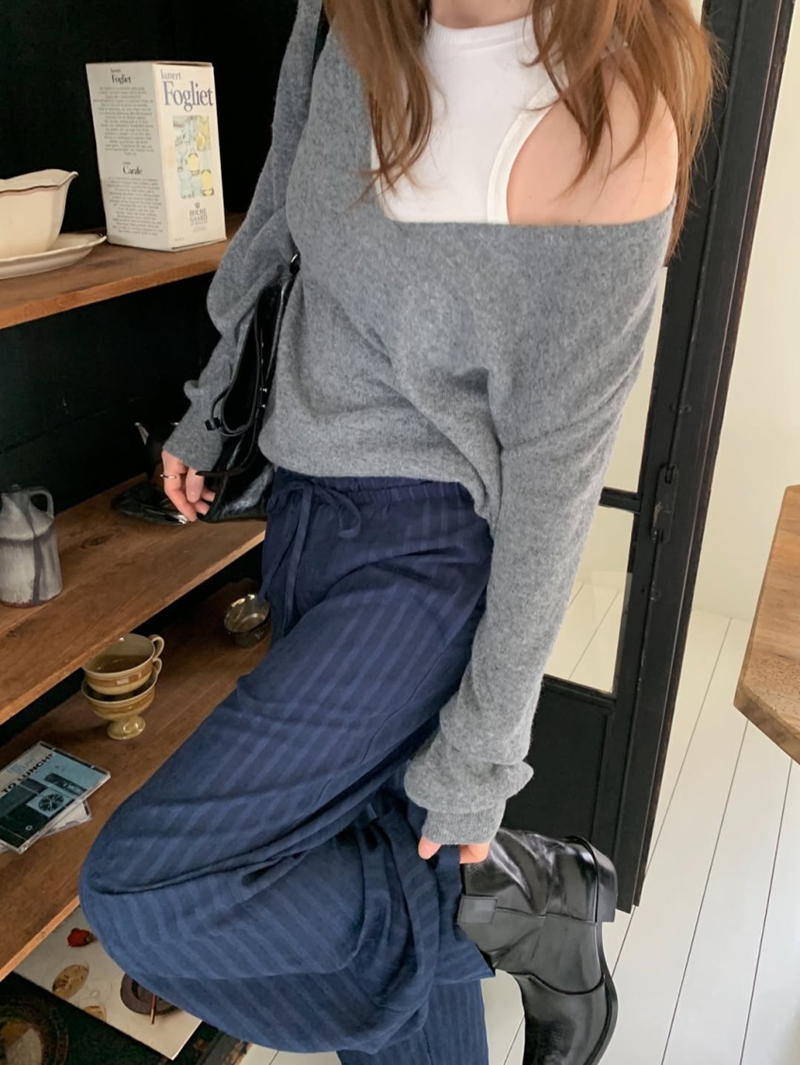 26fw Deep cashmere V-neck knit (3COLOR)