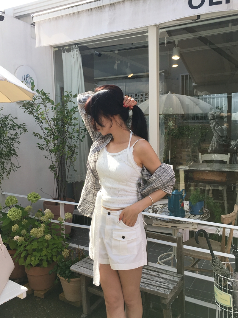 Punching Halterneck wrap Sleeveless