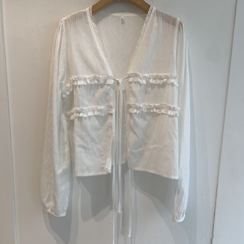 Lino lace cardigan BL