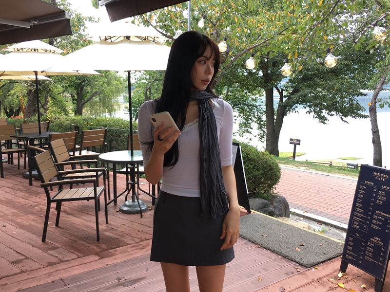 FW CITY SLIT SKIRT PT (2COLOR)