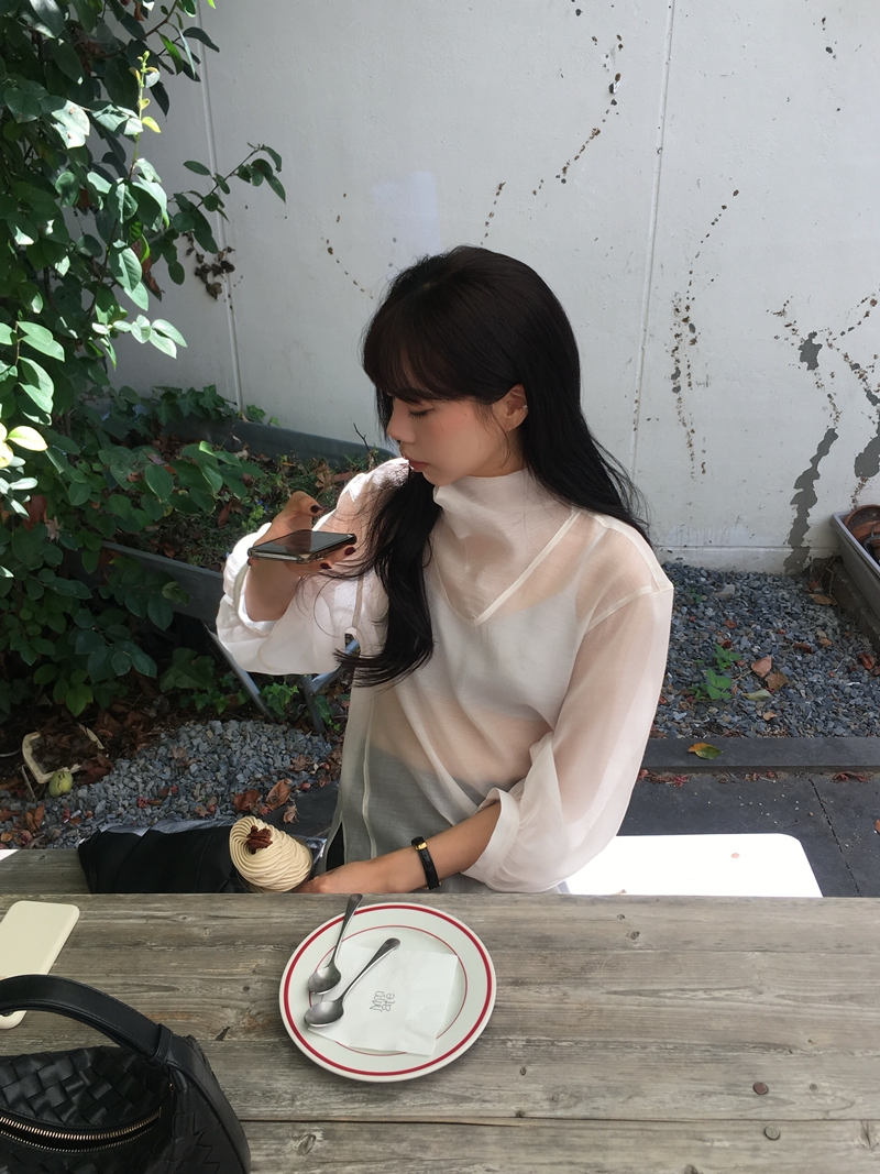FW VARR HIGHNECK BLOUSE *premium
