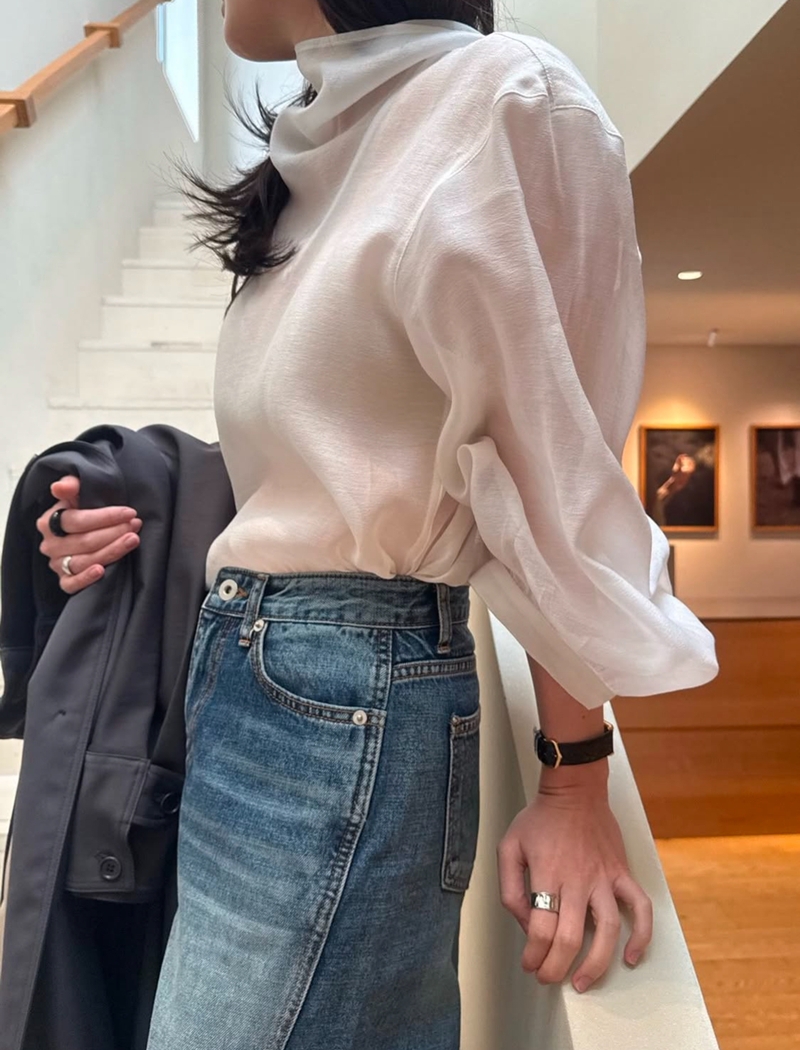 FW VARR HIGHNECK BLOUSE *premium