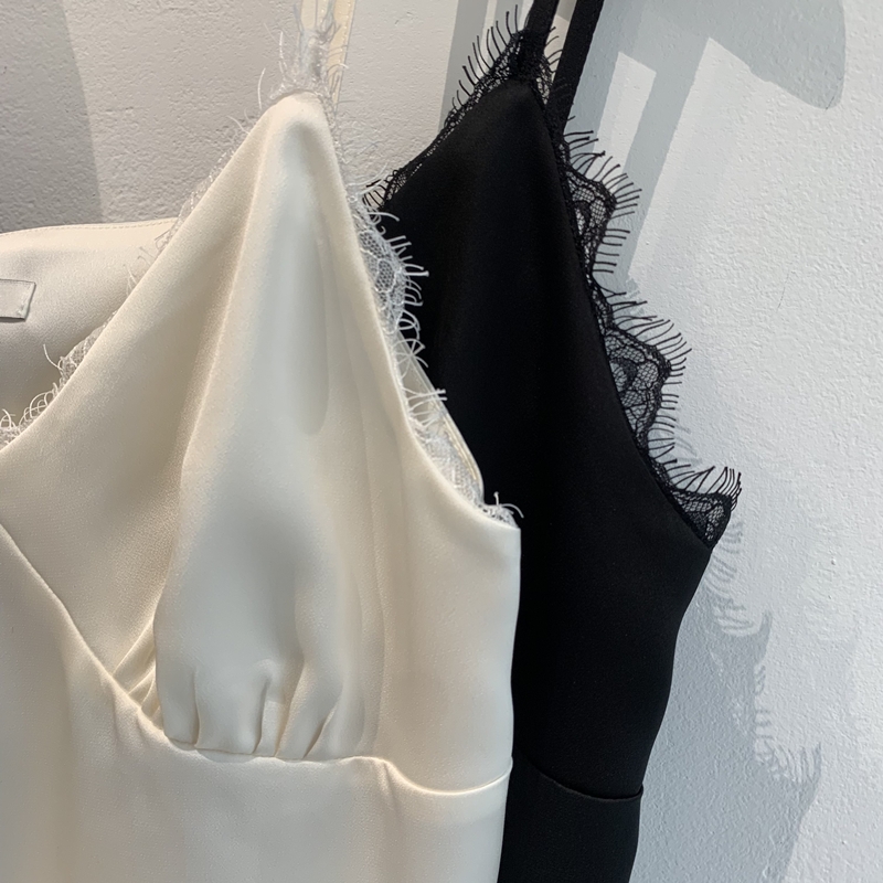 MOLD Satin lace SLEEVELESS *(2COLOR)