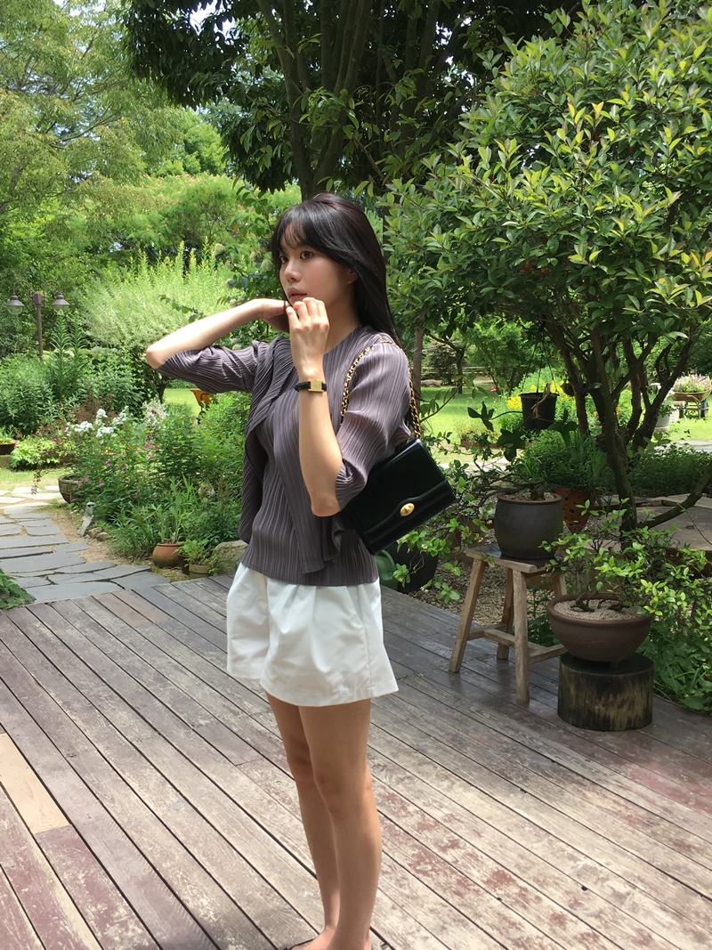 Rumie Pleats cardigan*premium (3COLOR)