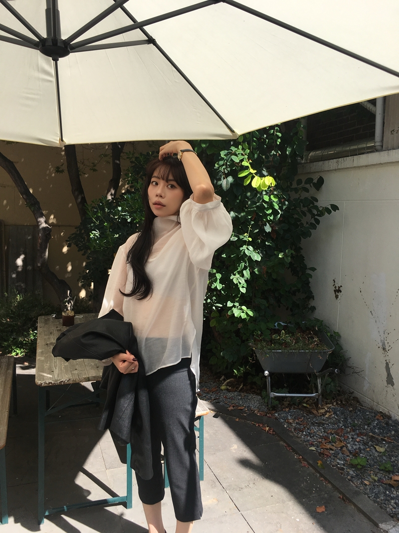 FW VARR HIGHNECK BLOUSE *premium