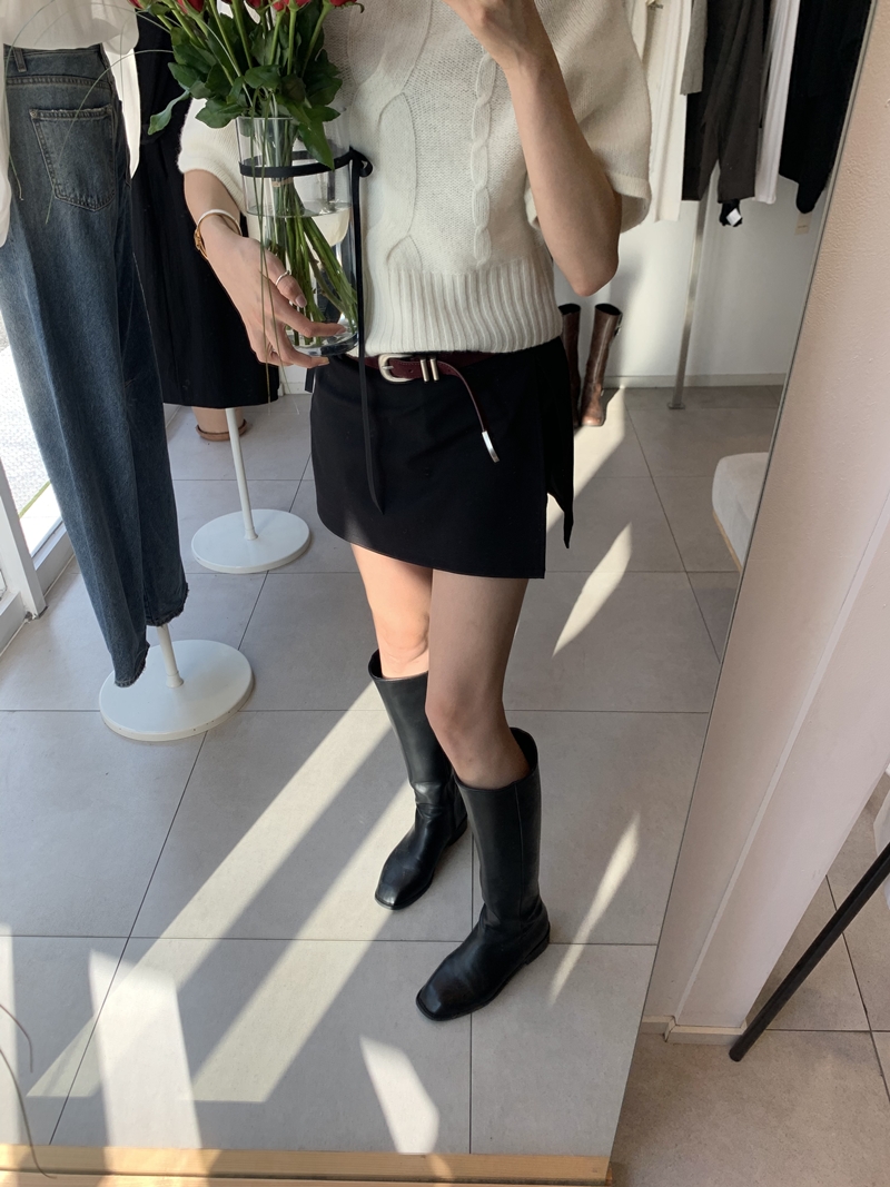 FW CITY SLIT SKIRT PT (2COLOR)