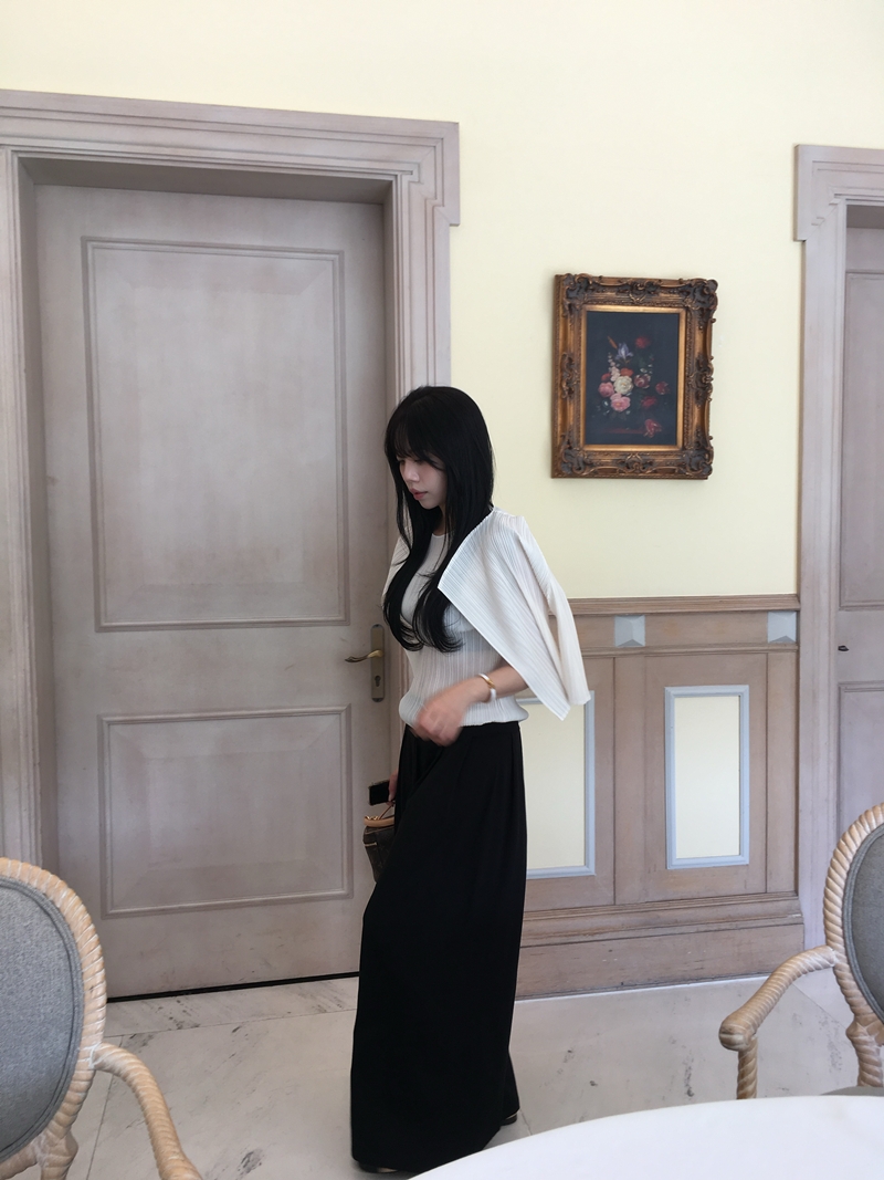 Rumie Pleats cardigan*premium (3COLOR)