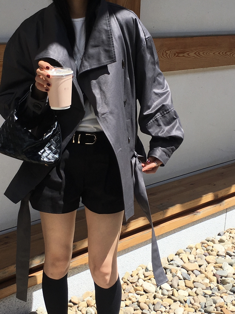 26FW OVER-FIT TRENCH COAT (CHARCOAL)
