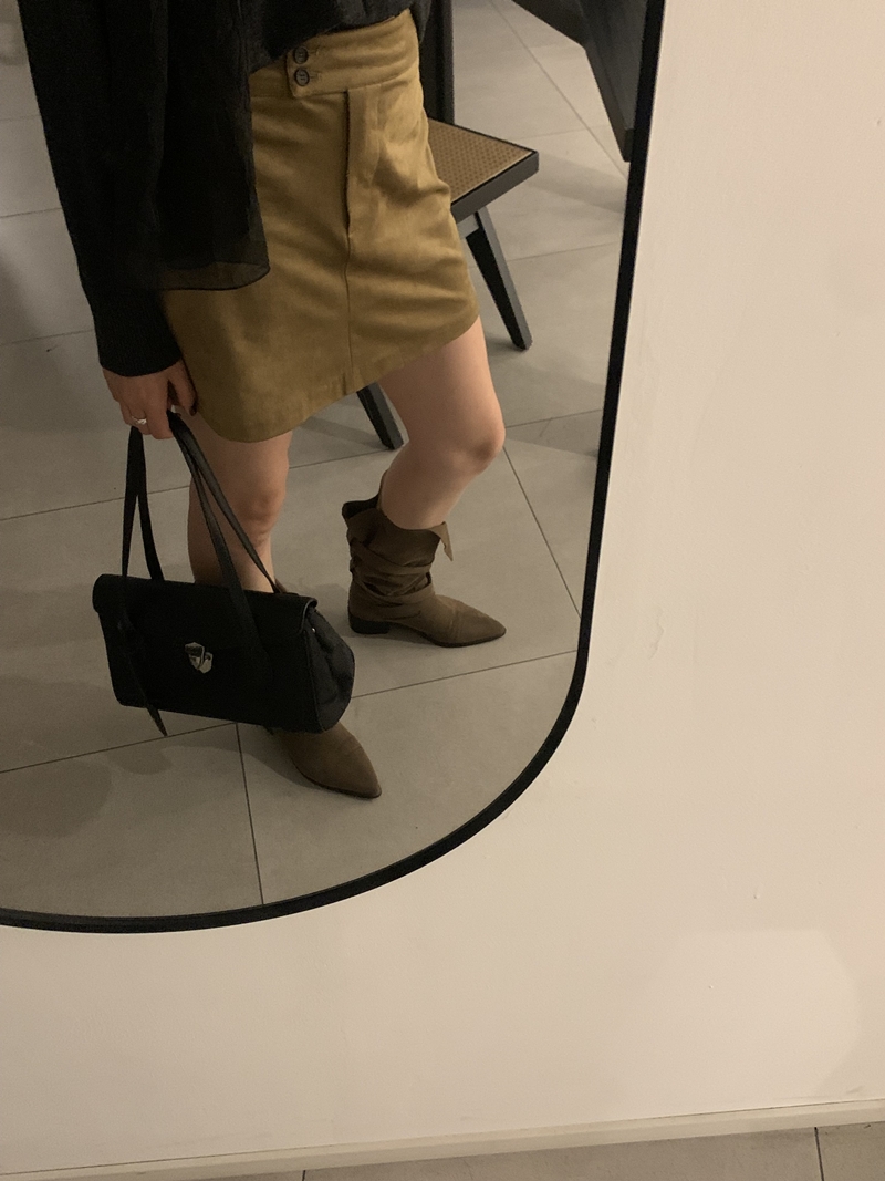 26FW SUEDE MIDI H-SK (2COLOR)