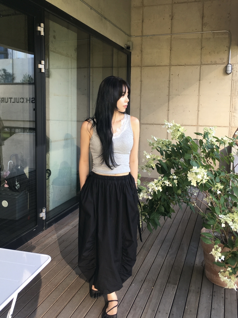 26fw Lace wave top sleeveless (3COLOR)