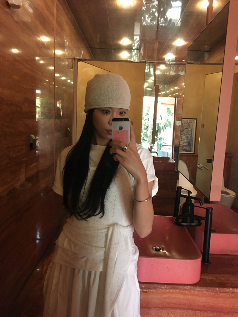 Punching Halterneck wrap Sleeveless