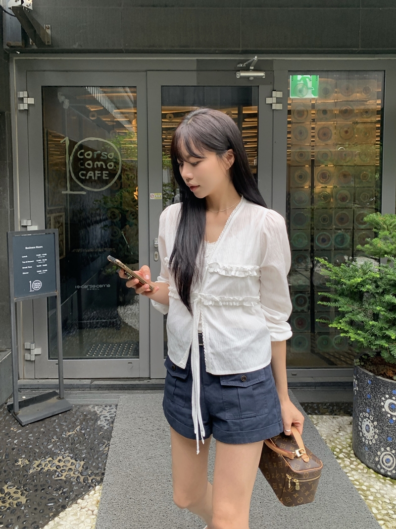 Lino lace cardigan BL