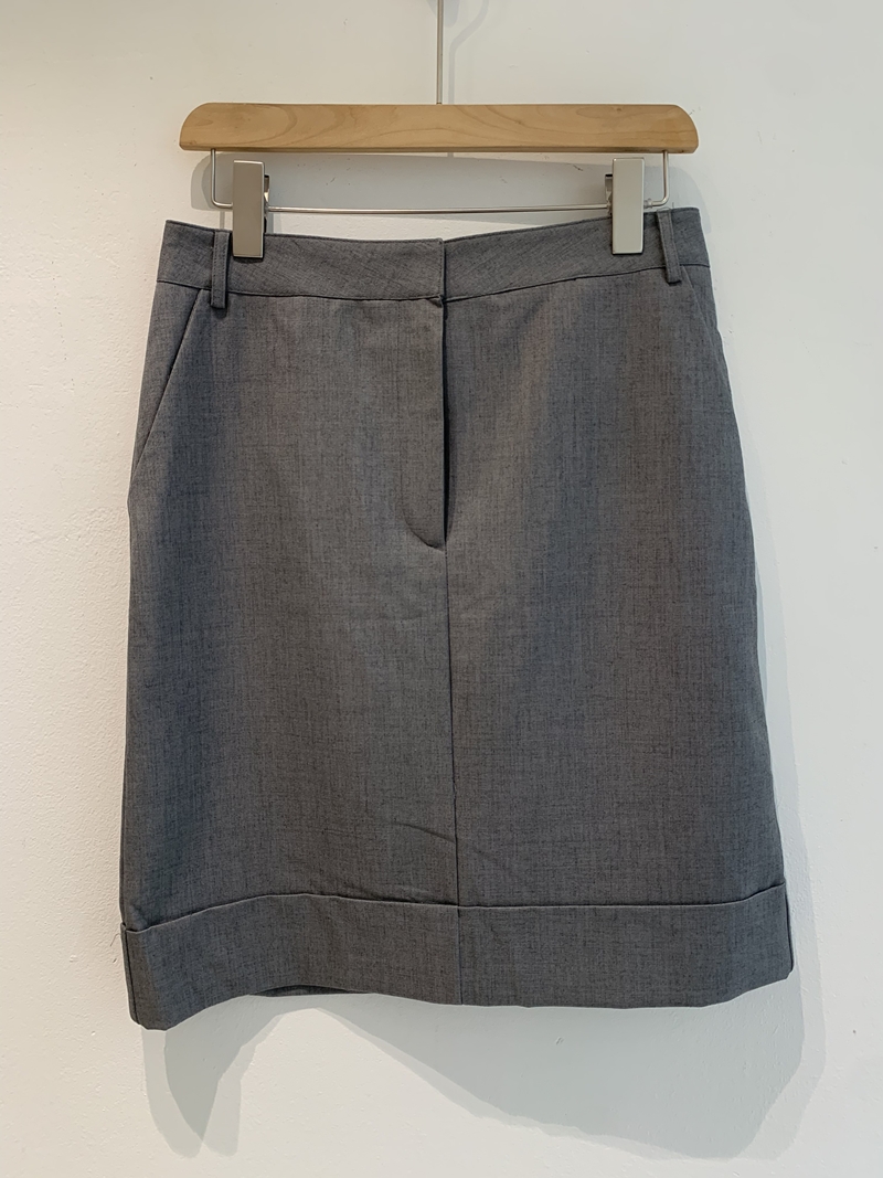 26FW WOOL CARVE H- SKIRT (2COLOR)