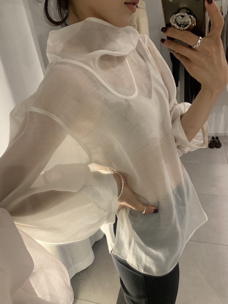 FW VARR HIGHNECK BLOUSE *premium