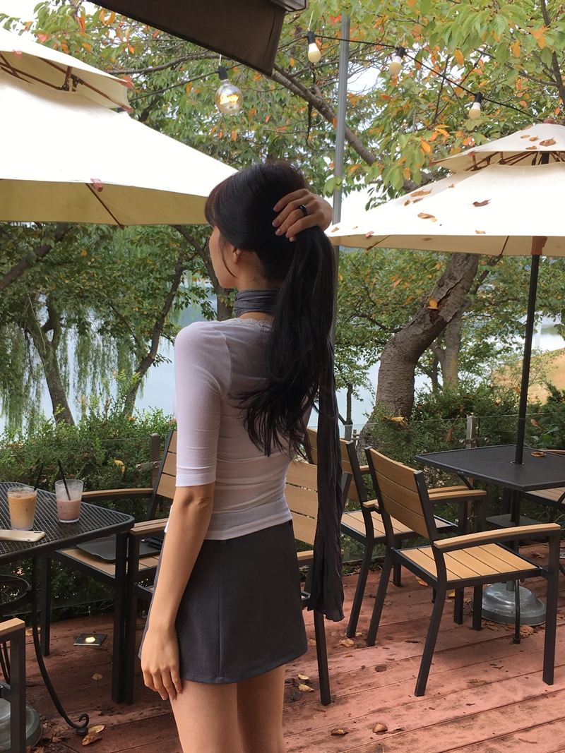 FW CITY SLIT SKIRT PT (2COLOR)